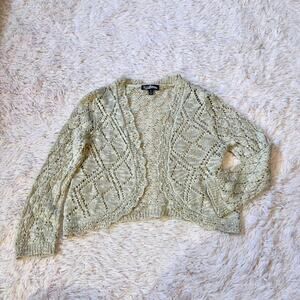 Boho Cottage Core Crotchet Coquette‎ Twee Minimalist Earthy Soft Girl Cardigan